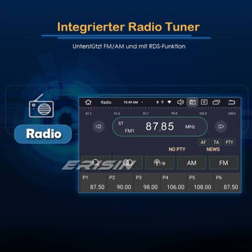 8-Kern Doppel Din DAB+Android 13 Autoradio GPS CarPlay WiFi OBD SWC RDS DVD DSP - Bild 12 von 21