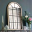 COSTWAY Wandspiegel Mit Fensteroptik – 60x90 Cm, Rustikal Braun, Metallrahmen | Vintage-Spiegel Für Flur & Wohnzimmer