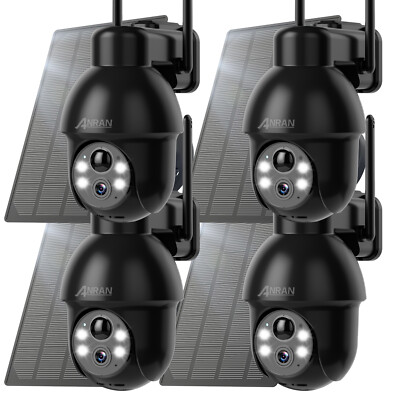 ANRAN 3MP Solar Battery Camera Wireless WiFi Security Camera System Outdoor Home