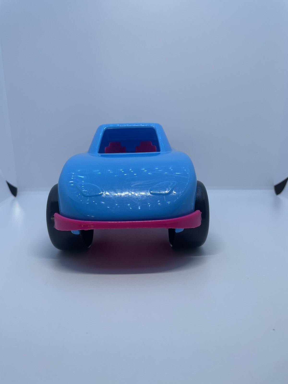 American Plastic Toys Inc Blue Toy car. Made in USA. Item 410.