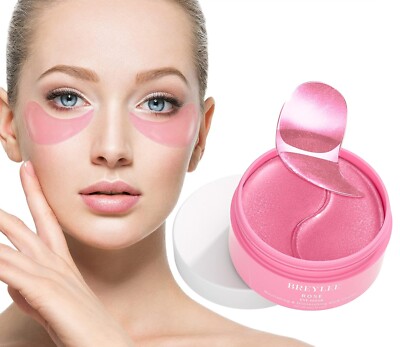 BREYLEE Rose Under Eye Mask 60 Pcs (30 Pair) Amino Acid & Collagen Ex 2026