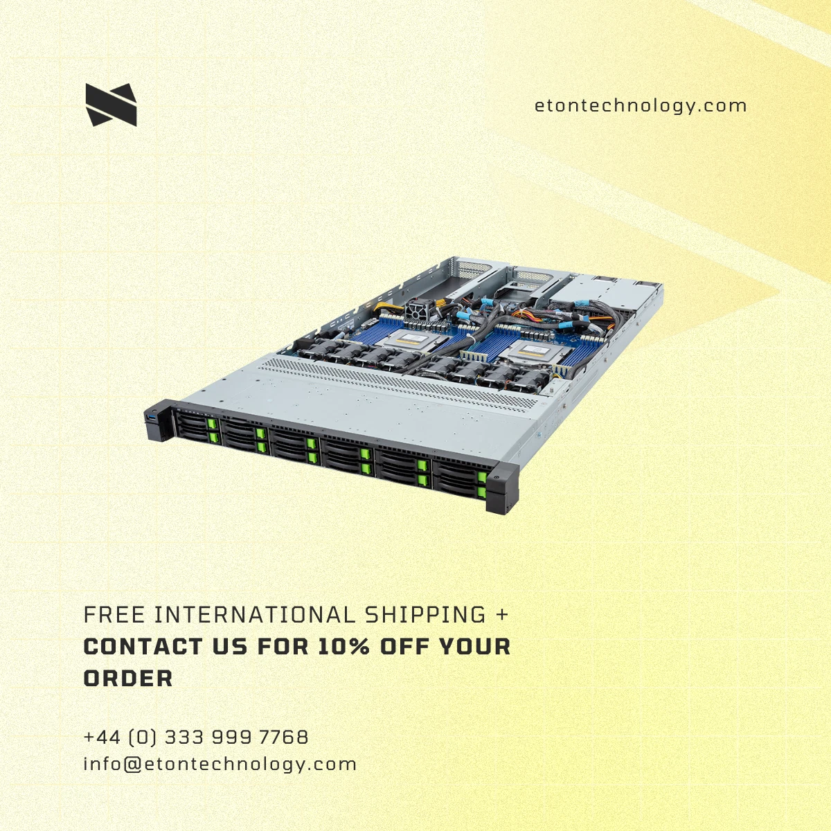 Serveur Gigabyte R162-Z12-CD – AMD EPYC 7642 48 Cœurs – 64Go RAM – 1U