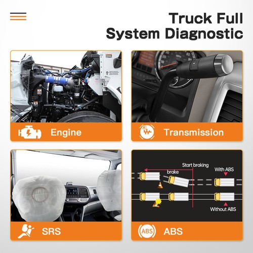 Ancel HD3100 Camión de Alta Resistencia Escáner Restablecimiento SRS HD Diesel Todo Sistema Diagnóstico - Imagen 3 de 11