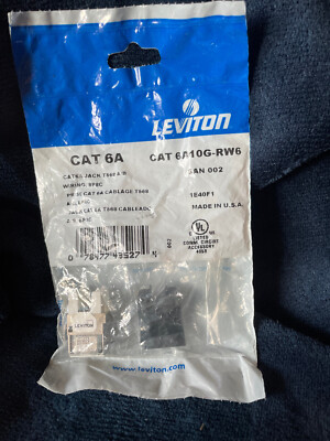 Leviton abgeschirmte RJ45 Cat6A Punch Down Keystone Buchse Steckverbinder, jeweils