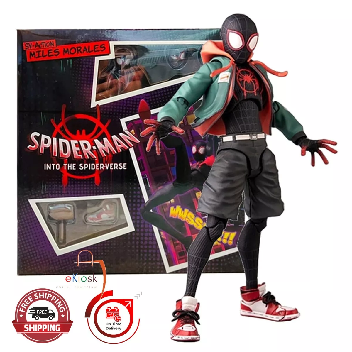 Sentinel SV Action Figure Spiderman into The Spider Verse-Miles Morales  Kids Toy