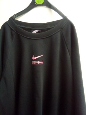 pink and black nike jumper