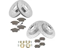 For 2006-2007, 2009-2013 Audi A3 Quattro Brake Pad and Rotor Kit 33643NZKZ