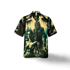 Monster_Movie_Creature_from_the_Black_Lagoon_3D_Printed_Unisex_Hawaiian_Shirt_