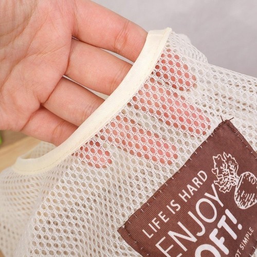 Hollow Sundries Storage Bag Widen Handle Kitchen Mesh Bag - Picture 5 of 8