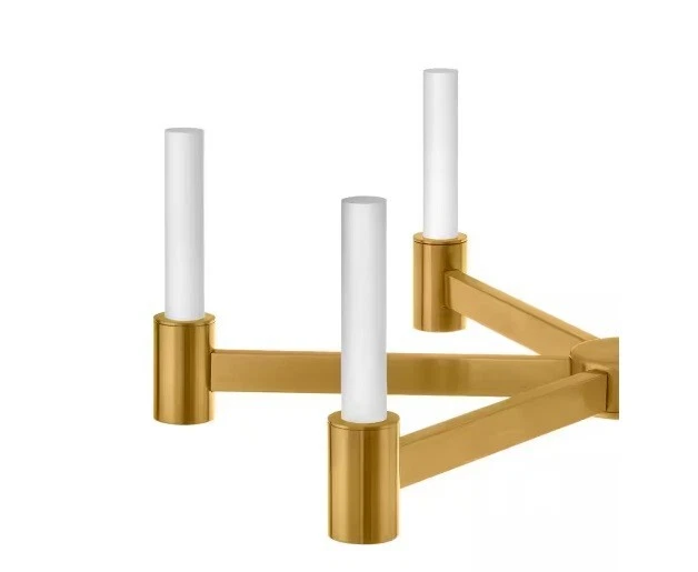 Hampton Bay Bellingham 35 Вт 6-светлый золотой интеграт. Светодиодная люстра-подсвечник - Изображение 3 из 4