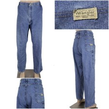 WRANGLER Real Comfortable Jeans Men's 42 x 32 Straight Leg Carpenter Jeans GUC