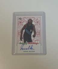 2023 Leaf Jabari Walker HAPPY HOLIDAYS ROOKIE AUTOGRAPH card# BA-JW1 Blazers