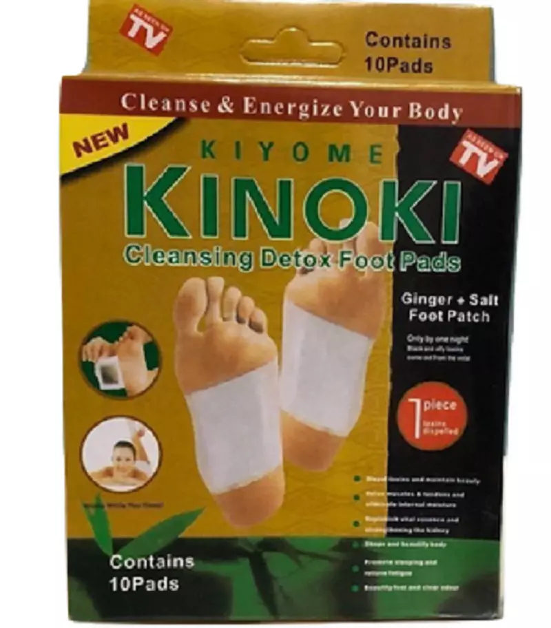 Kinoki Gold Ginger and Salt formula Premium Detox Foot Pads Organic Herbal
