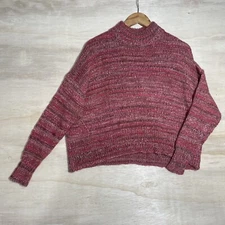 J.Crew Women's Sweater Pullover Wool Knit Turtleneck Pink Size S