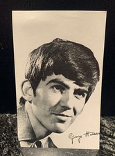 VINTAGE GEORGE HARRISON BEATLES   PHOTO  B & W   3 1/2
