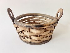 Vintage FTD Split Wood Rustic Basket, Made in...