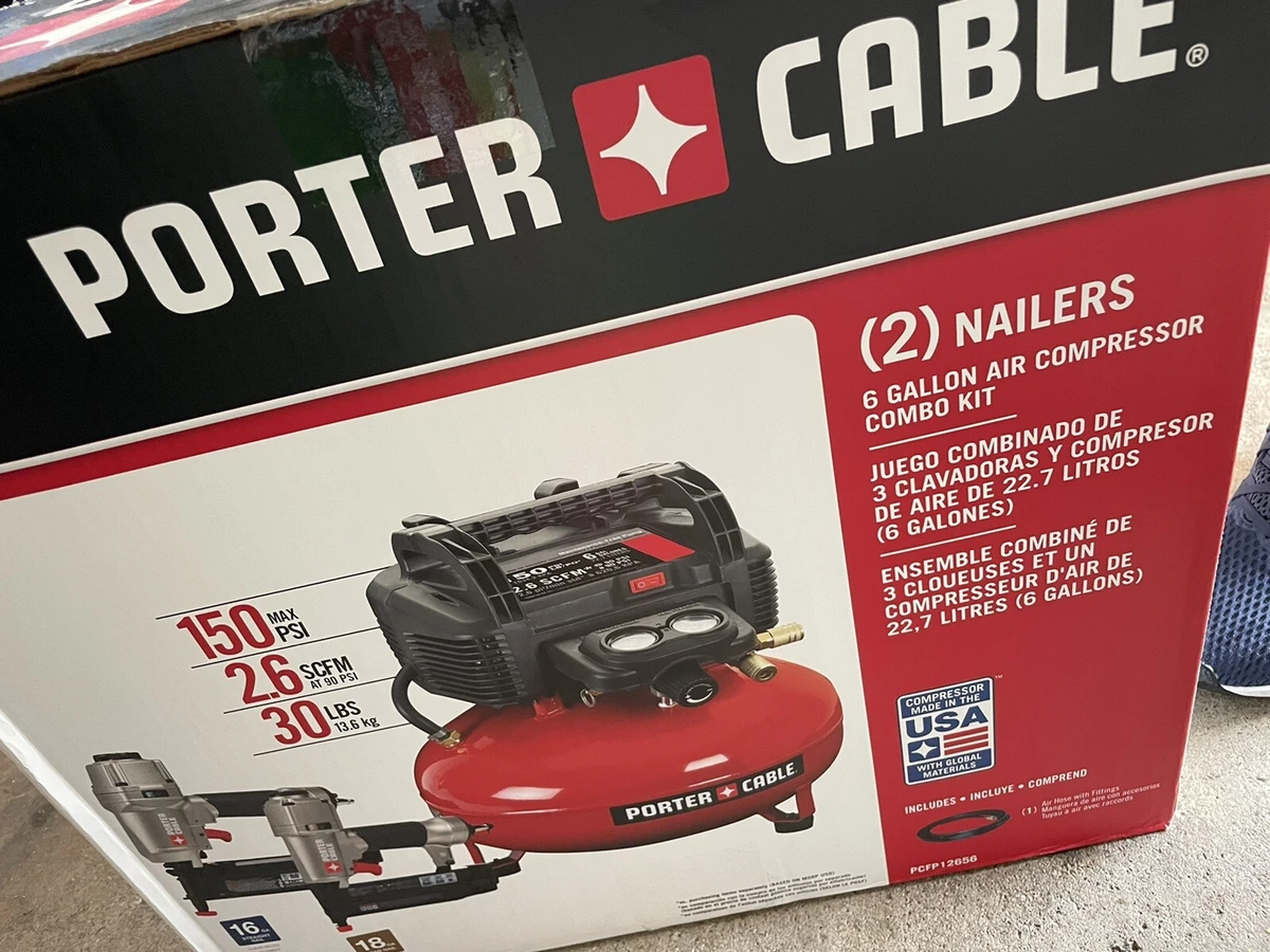 Porter cable nail cheap gun and compressor