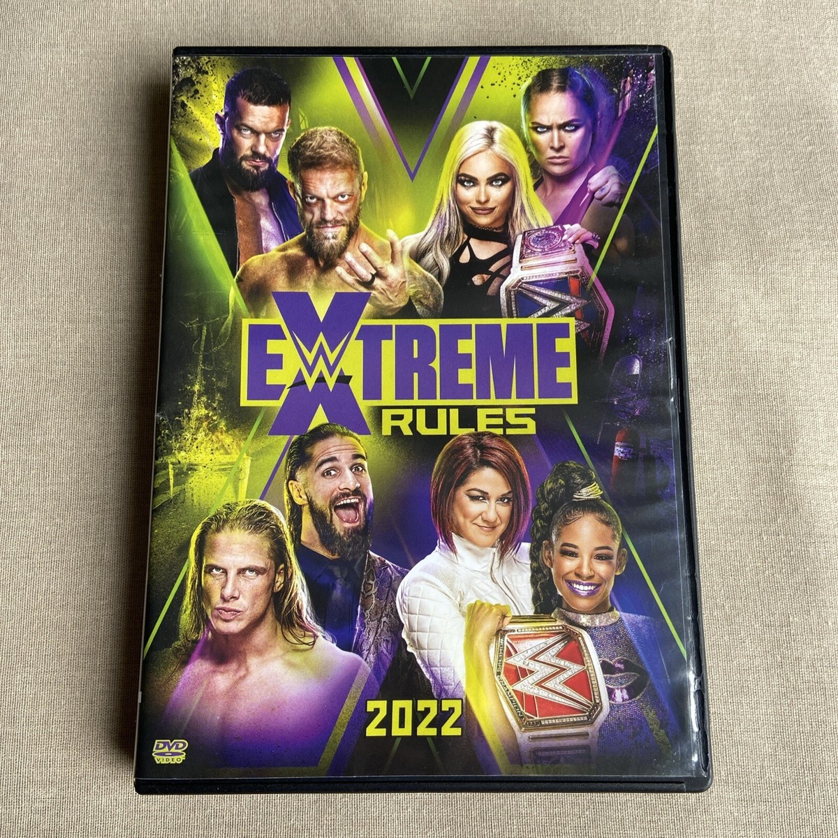 WWE Extreme Rules (DVD 2022) W/ Sticker Wrestling Championship