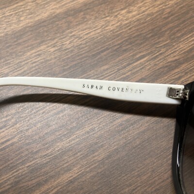 Sarah Coventry Sunglasses Vintage Black White Oversized | eBay