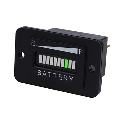 Runleader 36V LED Battery Power Indicator,Battery Charge & Discharge Display,...