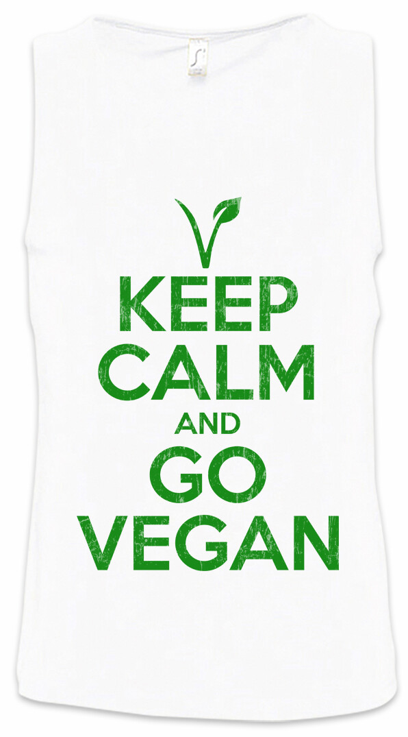 ALTRA Canotta uomo Keep Calm And Go Vegan Vegetables Vegetarianism vegetarian