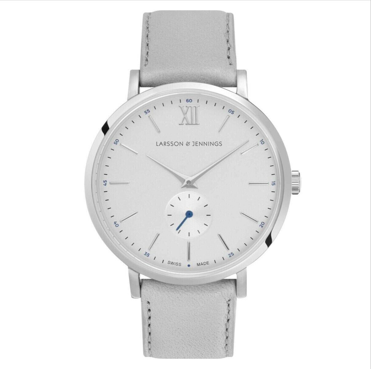 Larsson & Jennings Men's Lugano 38mm 18k gold plated Leather Strap