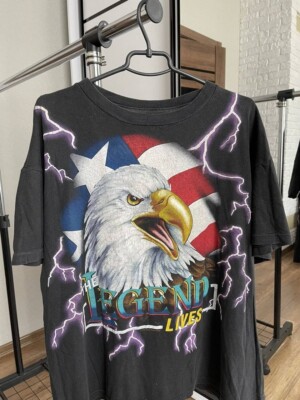 American Eagle Thunder Vintage USA T-Shirt Tee 90s Size