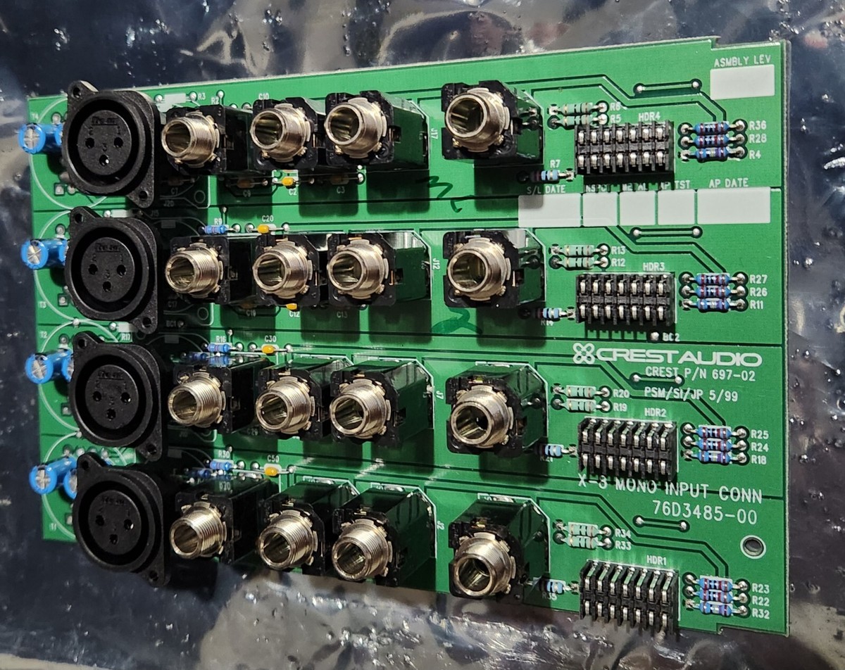 Crest Audio X-Eight X-8 Mono Input Conn ***OPEN BOX*** 697-02