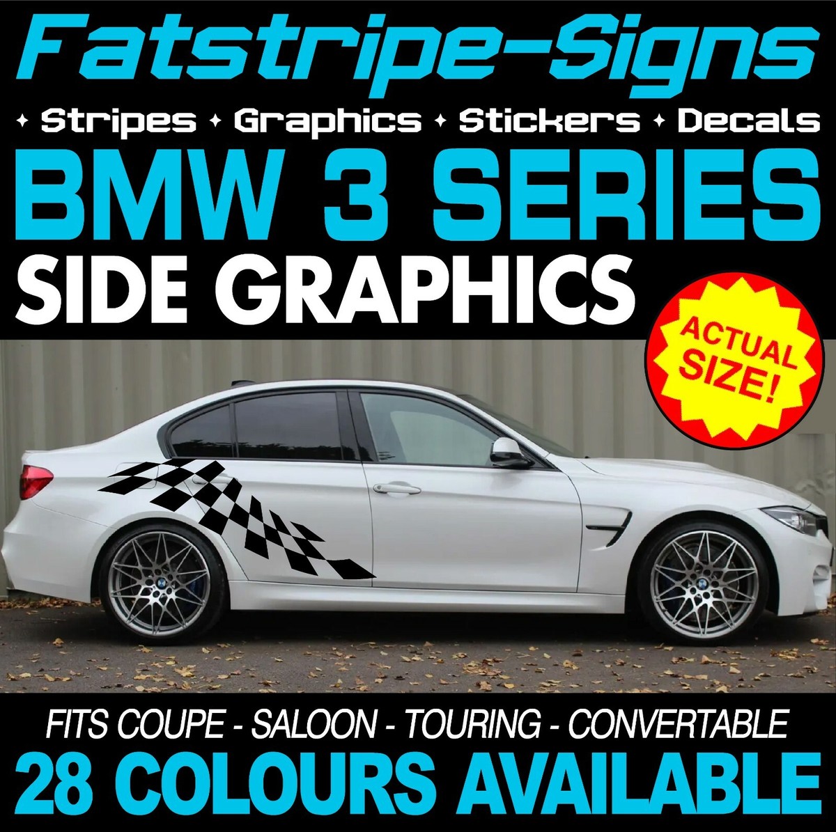 BMW M Performance Set Of POLIMER Stickers Series 2 3 4 5