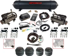 Simple.C10 Air Lift 3P 3/8" Kit w/airmaxxx X-Series Dual Air Compressors & Tank