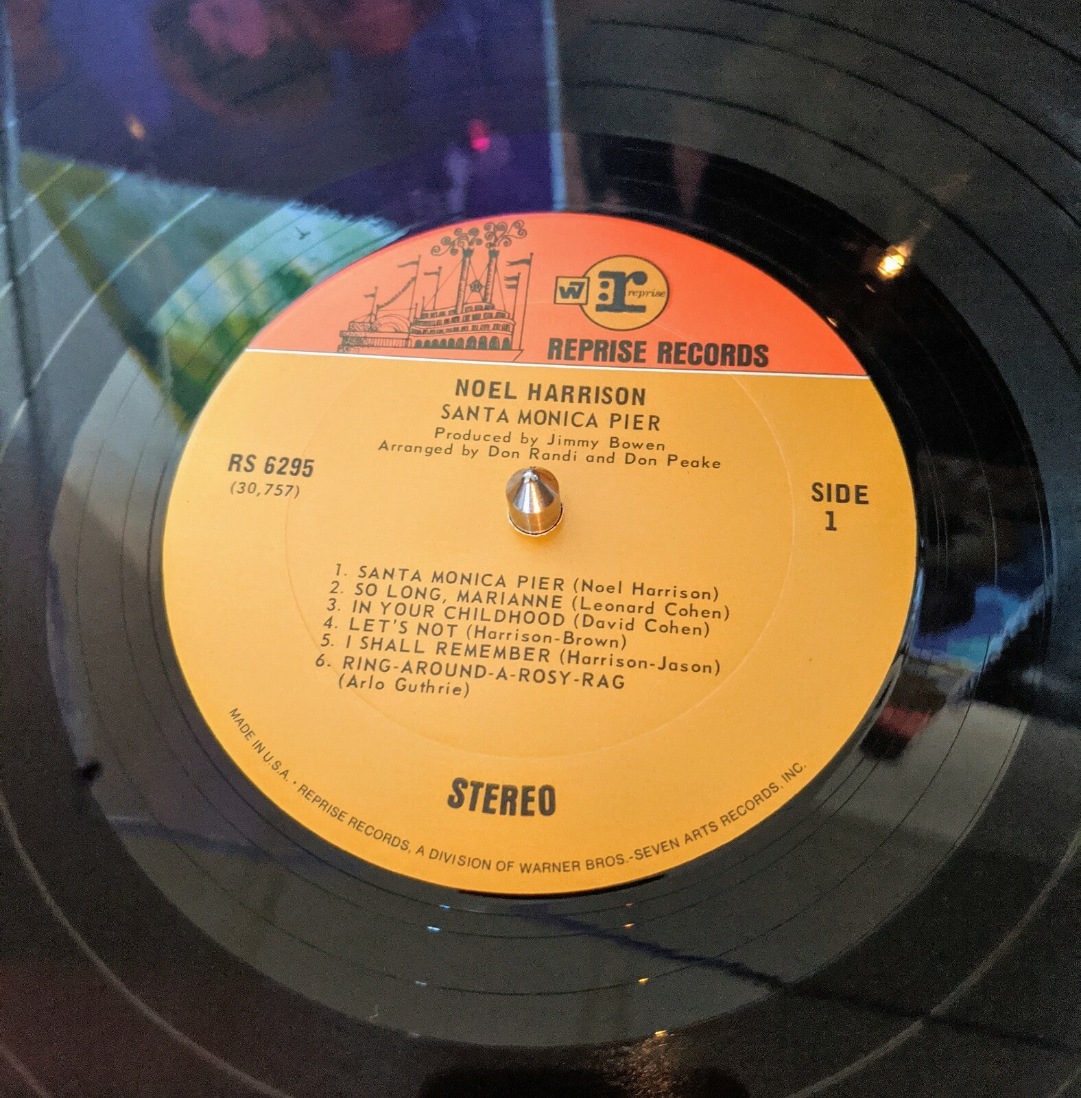 Noel Harrison Santa Monica Pier record Album Stereo 1968 Reprise