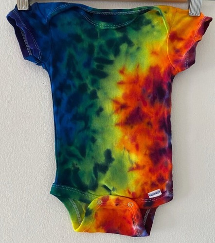 Nuevo Tie Dye 0-3 meses Gerber Onsies 100% algodón manga corta todas las estaciones todos los días - Imagen 6 de 15