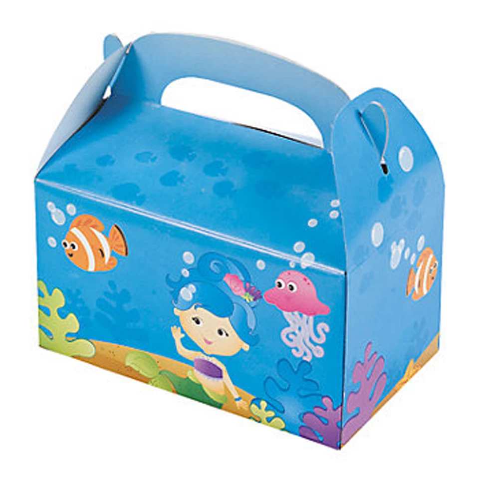 Mermaid Treat Boxes Under the Sea Mermaids Medium Favour Box Pack 6 Free Postage - image 2 of 3