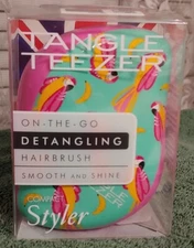 NEW Tangle Teezer Compact Styler On-The-Go Detangling Hair Brush - Paradise