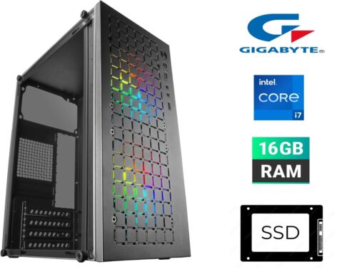 Pc Desktop assemblato GIGABYTE Intel core I7 SSD  16 gb ram - Foto 1 di 1
