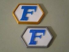 2x Mini Captain Future Logo - Magnes na lodówkę ok. 4,5 x 3,0 cm Capitaine Flame