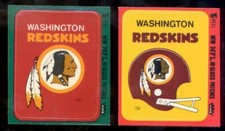1978 Fleer Action WASHINGTON REDSKINS Helmet and Logo Sticker Set