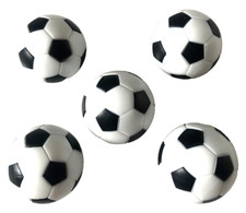 5  Kicker B&auml;lle  Wei&szlig; - Schwarz Tischfussb&auml;lle in 32 mm Kleine Gr&ouml;&szlig;e Kickerball