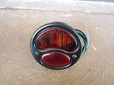 S.T.O.P BLACKOUT STOP TAIL LIGHT ASSEMBLY  BOBBERS CHOPPERS HARLEY MOTORCYCLES