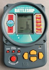 1995 Milton Bradley Electronic Handheld Battleship Game MB Works Vintage Tested