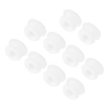 Silicone Snap in Locking Hole Plugs, Seal Cover Panel Round 12mm White,10Pcs