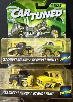 Lot of 2)Car Tuned (2Pk '53 Chevy Pickup / '57 GMC Panel +2 (57chevy / 64Impala