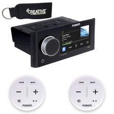 Fusion MS-RA770 Apollo Marine System With Two Remotes For Dual Zones White