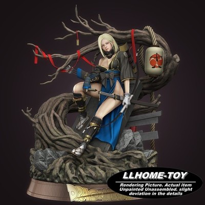 25CM tall Android 18 Samurai Reisn 3D Print model Unpainted GK statue Figure