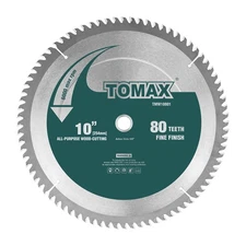 10-Inch 80 Tooth ATB Fine Finish Saw Blade with 5/8-Inch Arbor