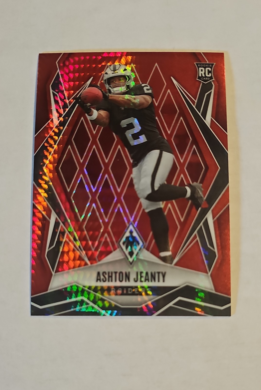 2025 Panini Phoenix - Rookies Ashton Jeanty #158 Red Hyper /399 (RC)