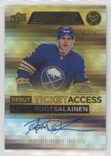 2022 Upper Deck Credentials Yellow 124/125 Arttu Ruotsalainen #DTAA-AR Auto 0yj4