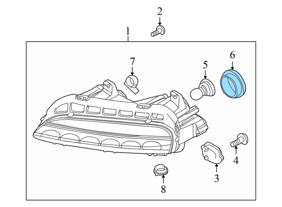 2010-2016 PORSCHE PANAMERA - Tampa de lâmpada de sinal de volta / CAP 99763127100 - Imagem 3 de 4