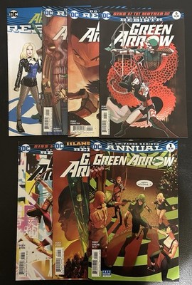 Green Arrow Rebirth Lot of 7 #1 2 4 6 7 9 and Rebirth Annual #1 DC 2016