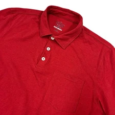 The Normal Brand Active Puremeso Polo Shirt Men's XL Solid Red Performance